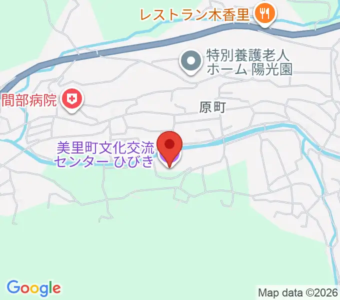 美里町文化交流センターひびきの地図
