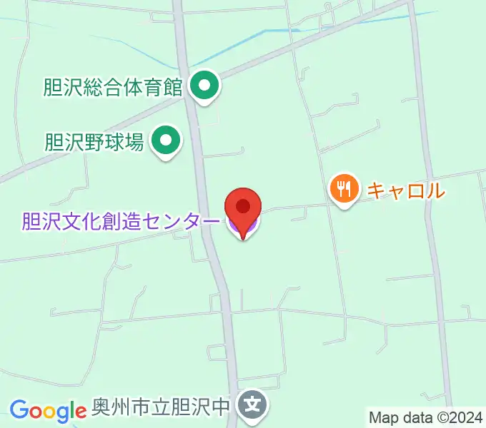 胆沢文化創造センターの地図