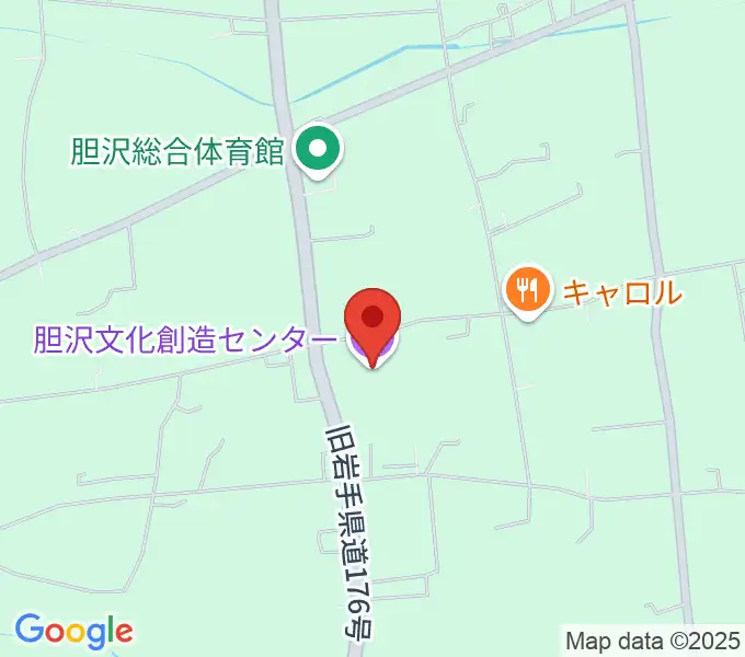胆沢文化創造センターの地図