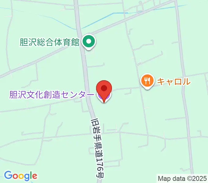 胆沢文化創造センターの地図