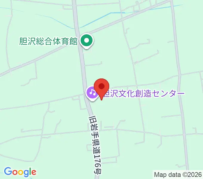 胆沢文化創造センターの地図