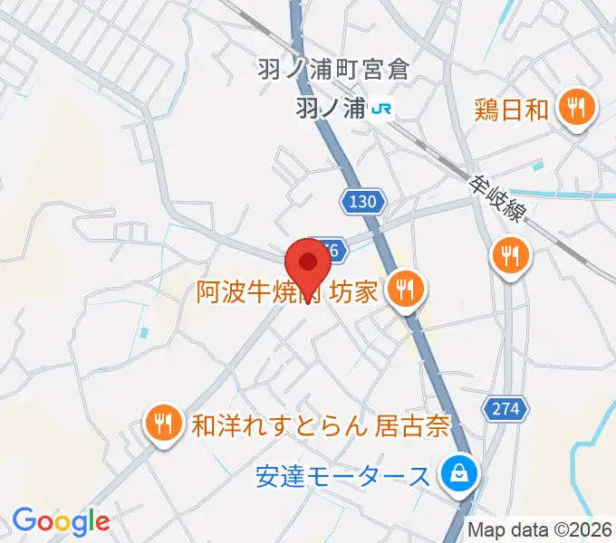 コスモホール（阿南市情報文化センター）の地図