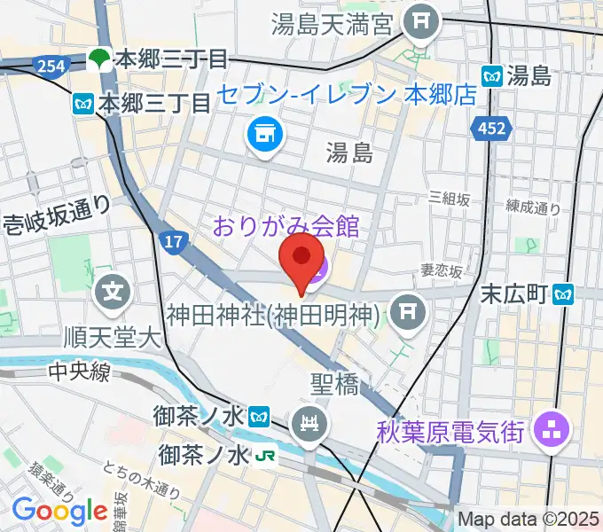 御茶ノ水KAKADOの地図