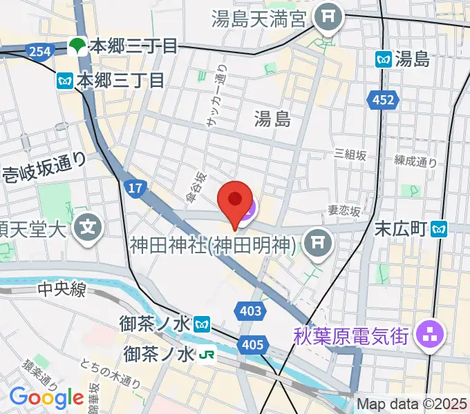 御茶ノ水KAKADOの地図