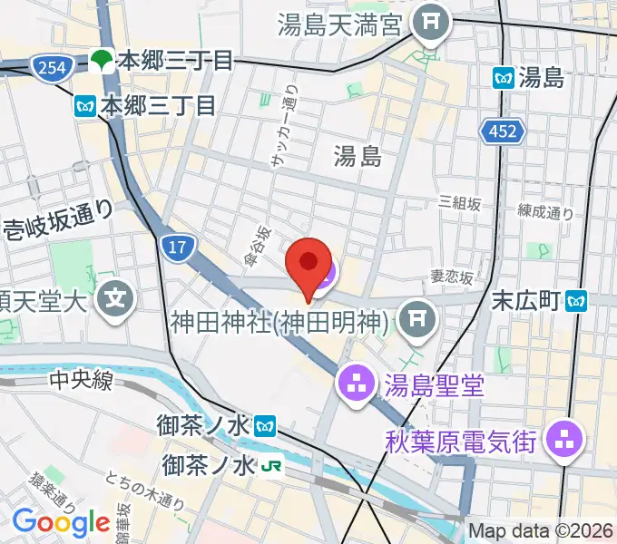 御茶ノ水KAKADOの地図