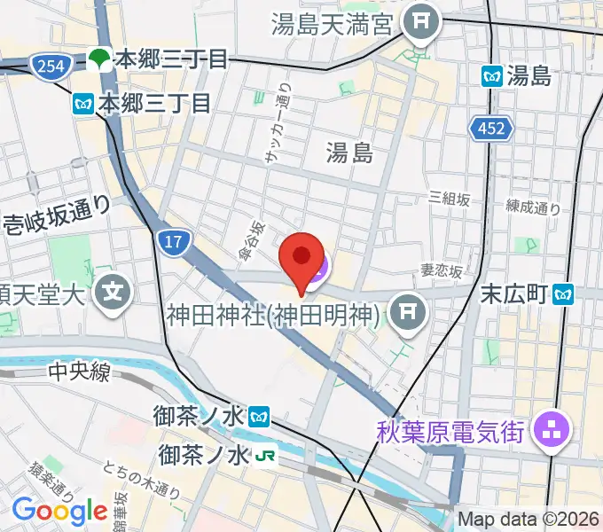 御茶ノ水KAKADOの地図