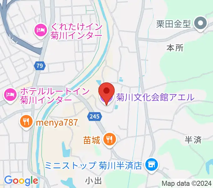 菊川文化会館アエルの地図