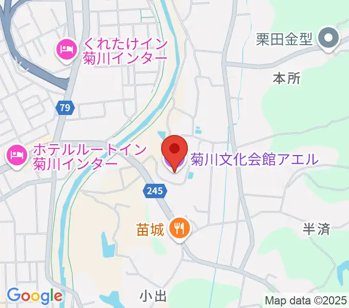 菊川文化会館アエルの地図