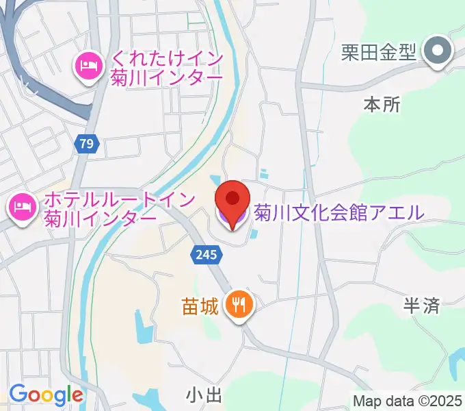 菊川文化会館アエルの地図