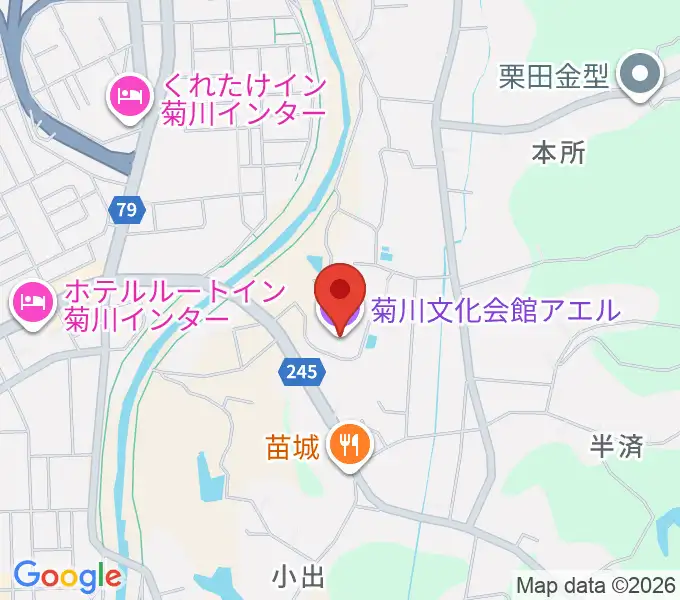 菊川文化会館アエルの地図