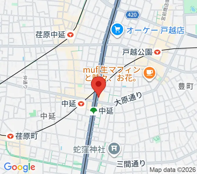 Prayers Studioアトリエの地図