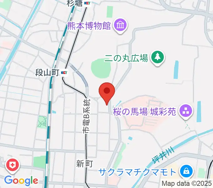 熊本市子ども文化会館の地図