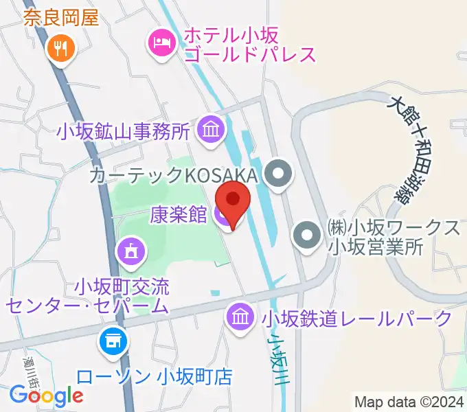 康楽館の地図