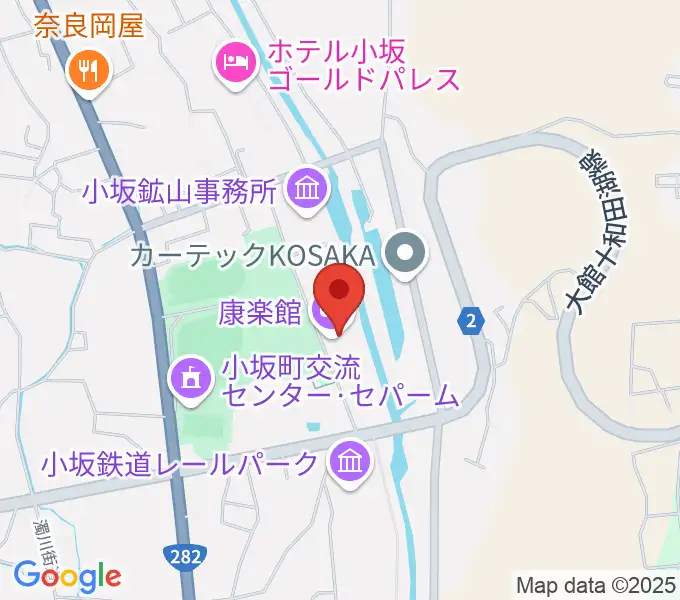 康楽館の地図