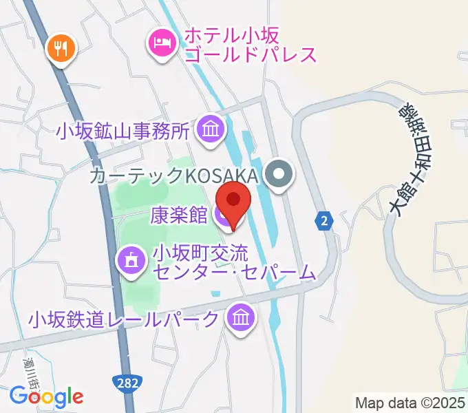 康楽館の地図