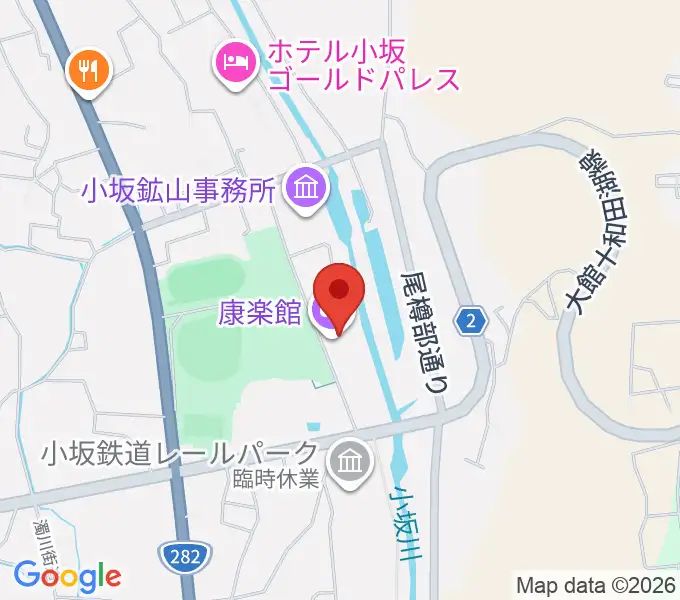 康楽館の地図
