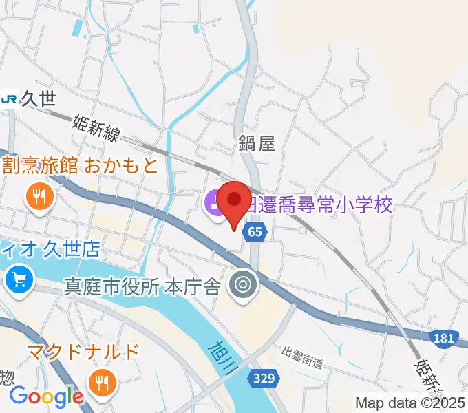 久世エスパスホールの地図