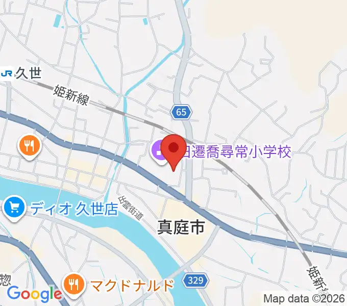 久世エスパスホールの地図