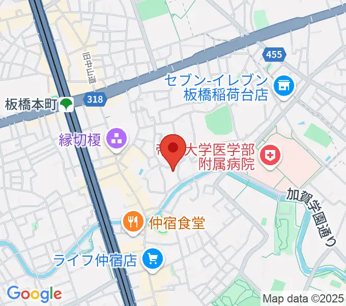 リボーンウッドスタジオの地図
