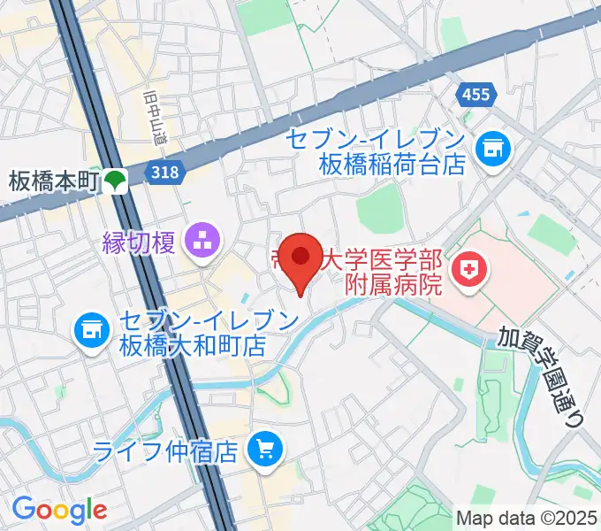 リボーンウッドスタジオの地図