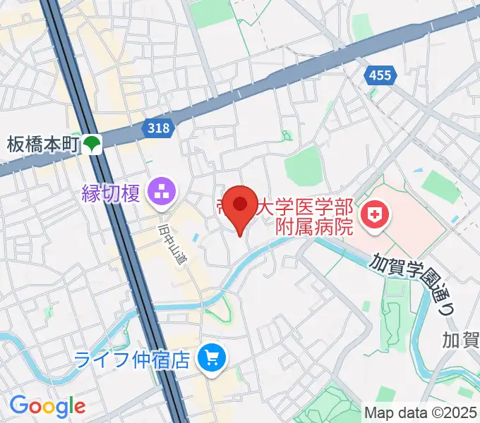 リボーンウッドスタジオの地図