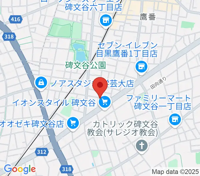 碑文谷APIA40の地図