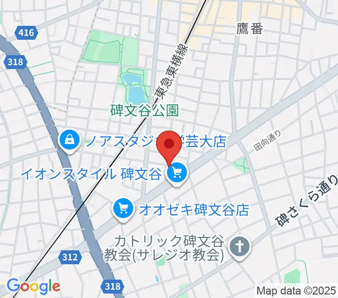 碑文谷APIA40の地図