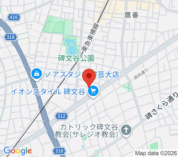 碑文谷APIA40の地図