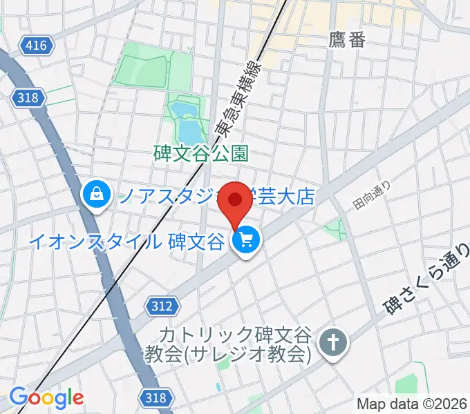 碑文谷APIA40の地図