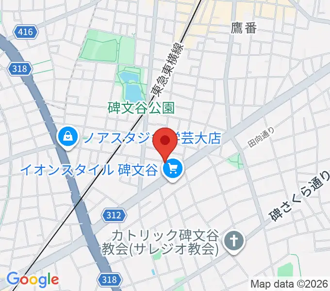 碑文谷APIA40の地図