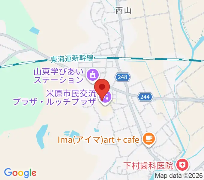 ルッチプラザ ベルホール310の地図