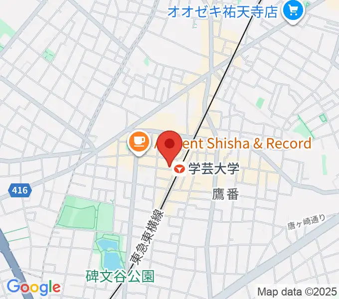 A-TRAINの地図