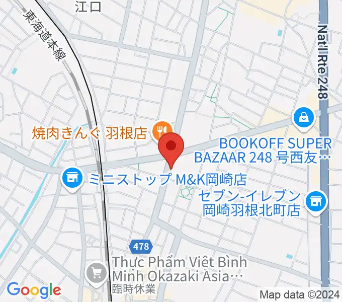 岡崎市シビックセンターの地図