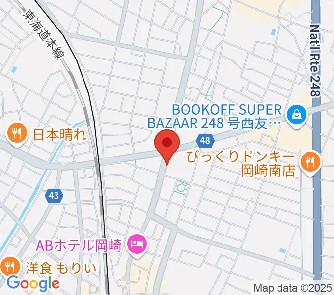 岡崎市シビックセンターの地図