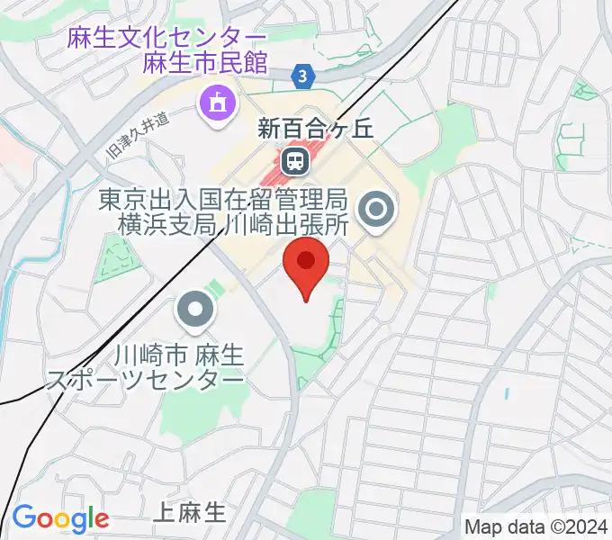 昭和音楽大学 ユリホールの地図