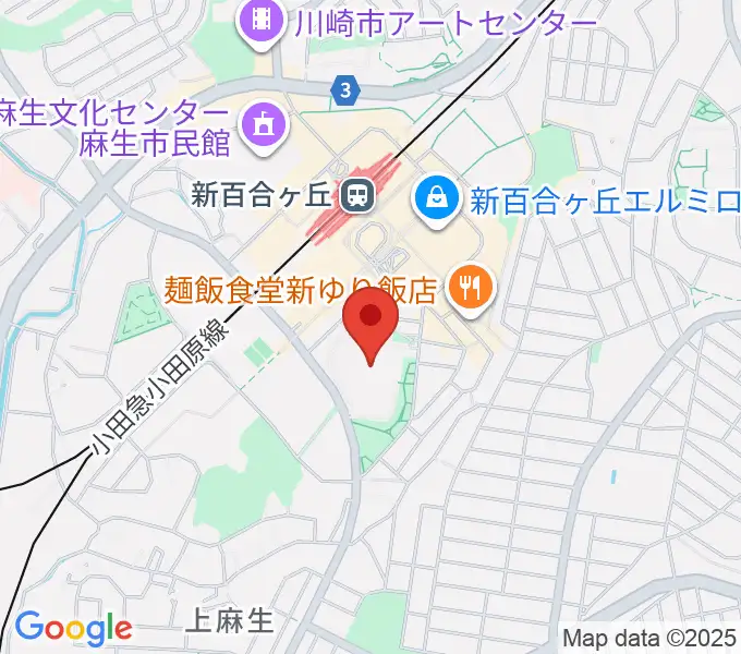 昭和音楽大学 ユリホールの地図