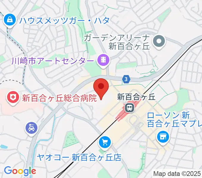 麻生市民館の地図