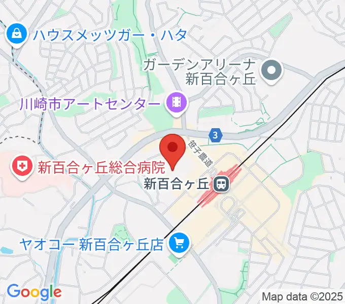 麻生市民館の地図