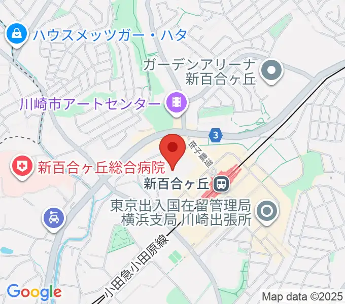 麻生市民館の地図
