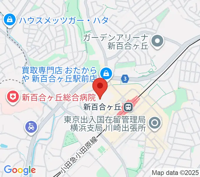 麻生市民館の地図