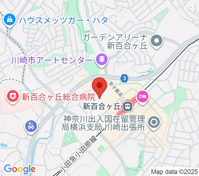 麻生市民館の地図
