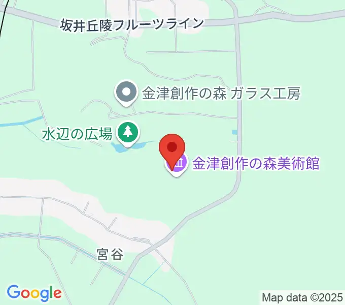 金津創作の森 美術館アートコアの地図