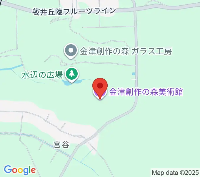金津創作の森美術館の地図