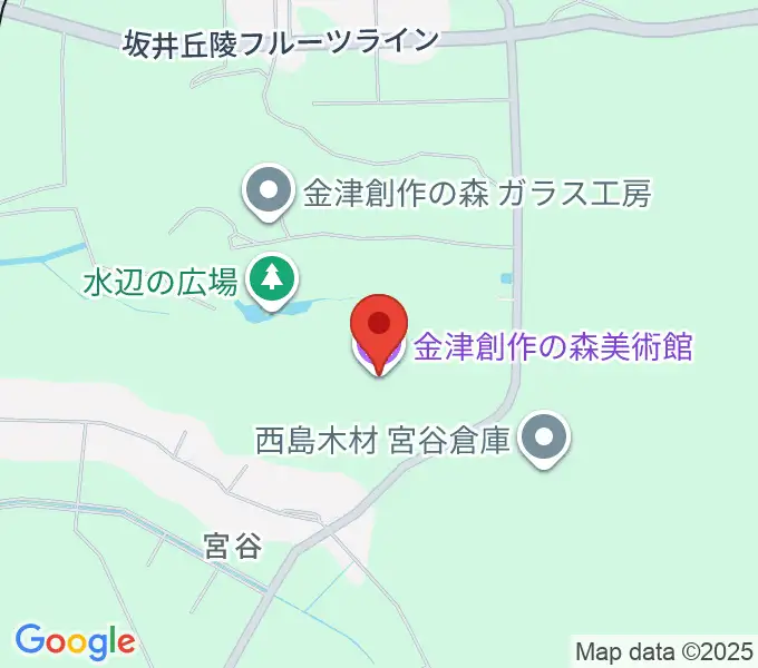 金津創作の森美術館の地図