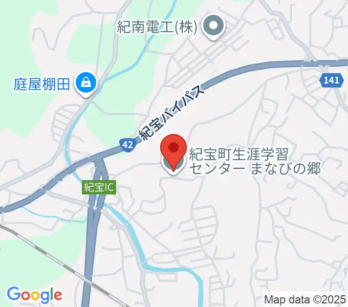 まなびの郷 きらめきホールの地図