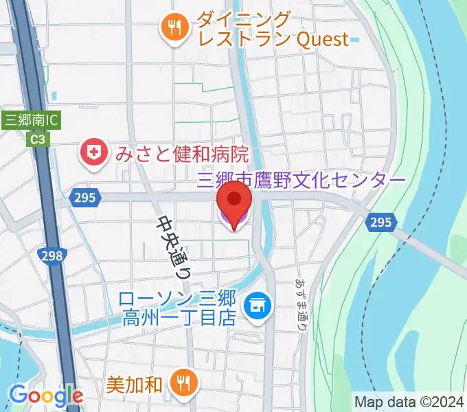 三郷市鷹野文化センターの地図