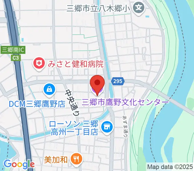 三郷市鷹野文化センターの地図