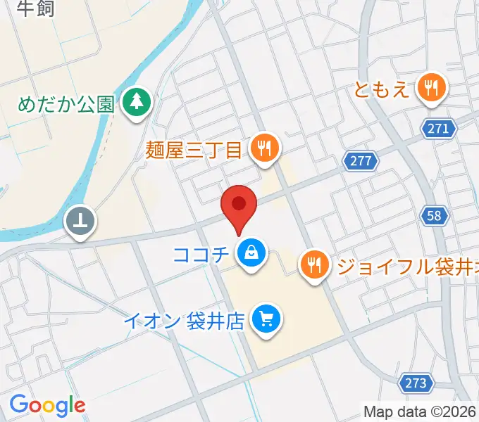 袋井市月見の里学遊館 うさぎホールの地図