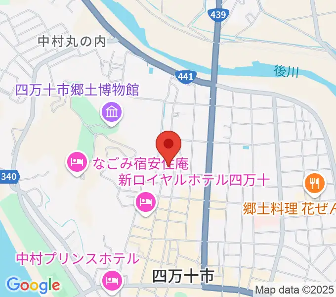 四万十市立文化センターの地図