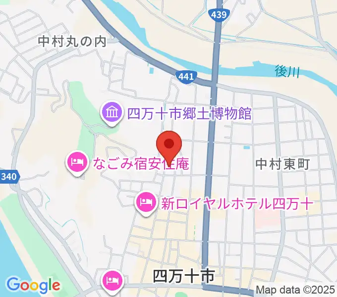 四万十市立文化センターの地図